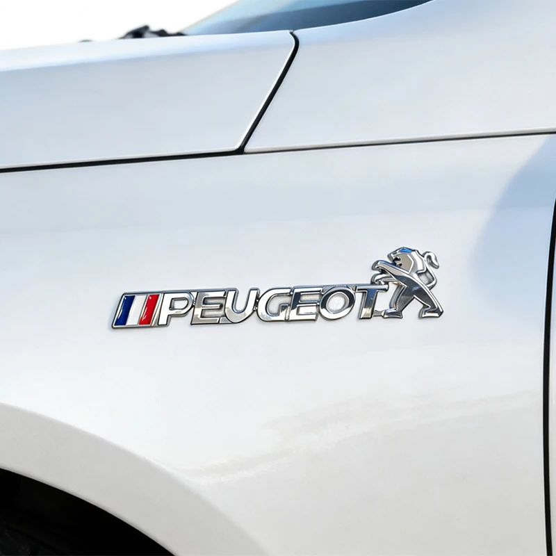 

Peugeot fender metal sticker modified high-performance car logo trunk sticker 206 207 307 406 508 607 408 5008 GT RCZ Rifter