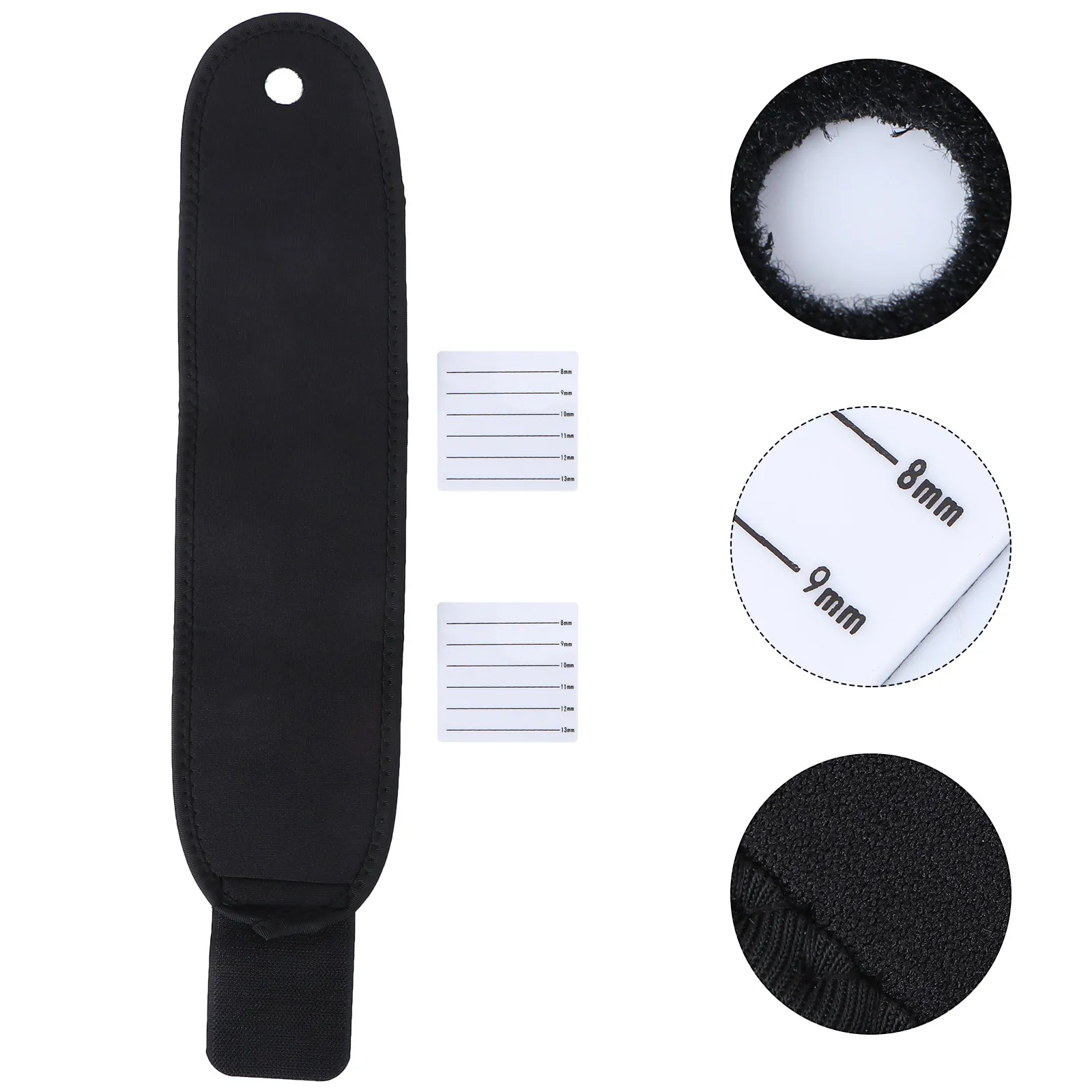 Eyelash Grafting Strap Hand Wearable Holder with Precise 8 9 10 11 12 13 Mm Length Scale Premium Material for Salon and DIY Use