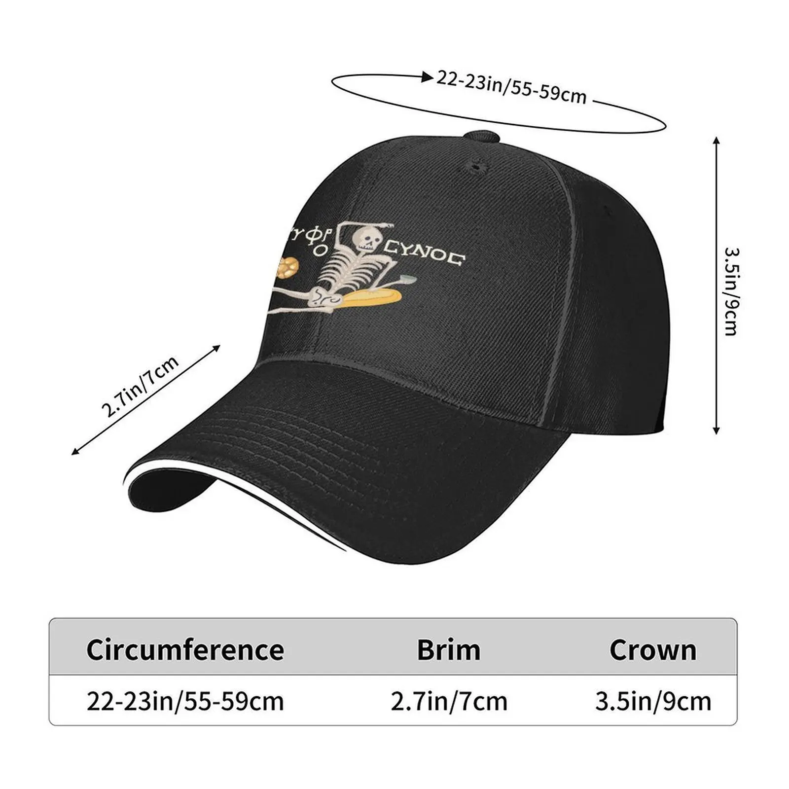 Be cheerful, enjoy your life (ΕΥΦΡΟCΥΝΟC)-Mosaic Collection Baseball Cap Beach Bag hats for men Beach Women Men's