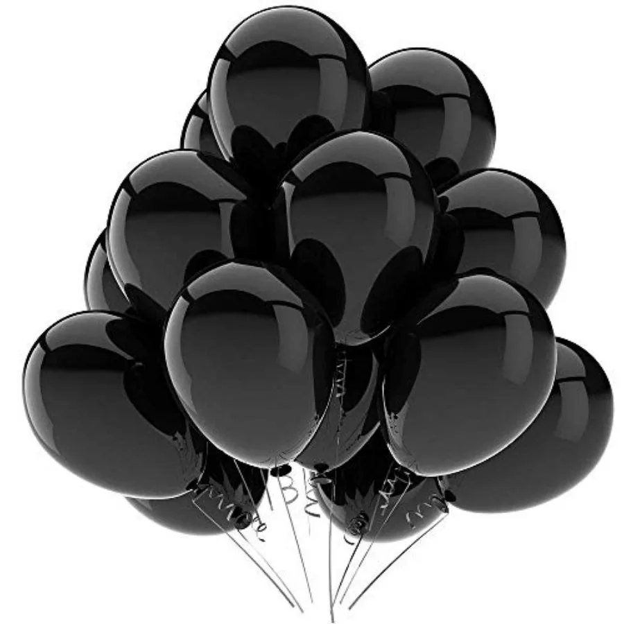 

Black Balloons Latex Party Balloons - 50 Pack 12 inch Helium Matte Black Balloons for Wedding Graduation Baby Shower Birthday P