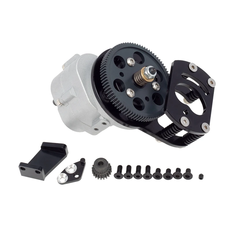 

Metal R3 Single Speed Transmission Gearbox With Motor Gear Mount For 1/10 RC Crawler Car RC4WD D90 II D110 Gelande 2