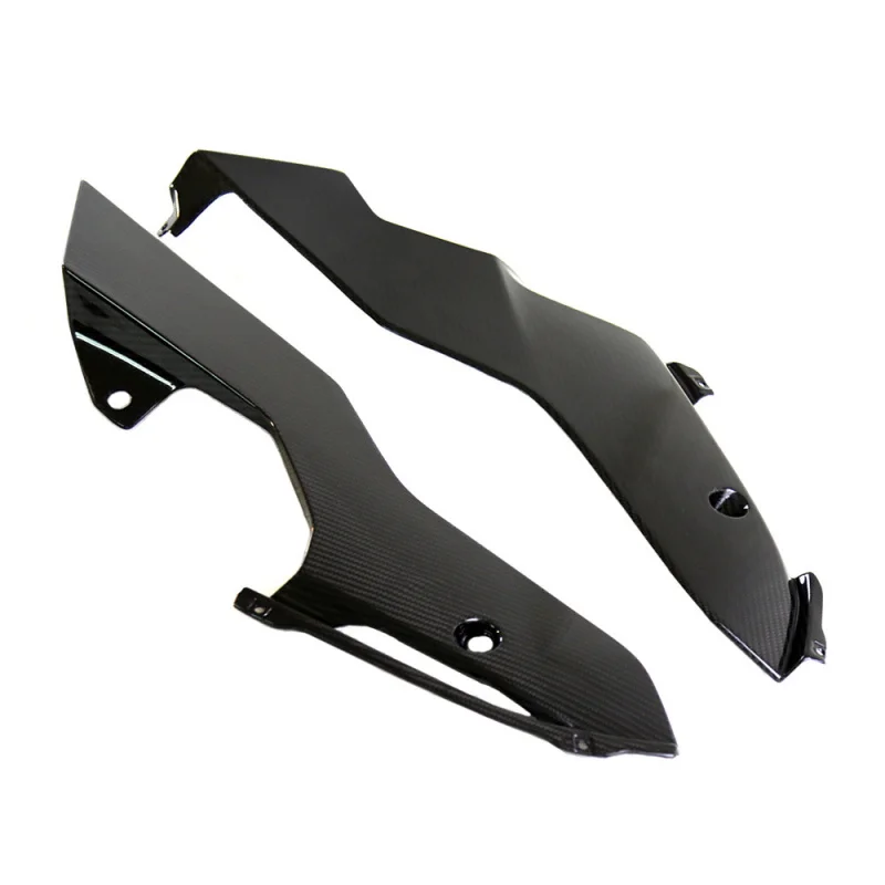 Acessórios adequados para motocicleta R6 Escudo térmico de exaustão de chassi de fibra de carbono modificado 2017+