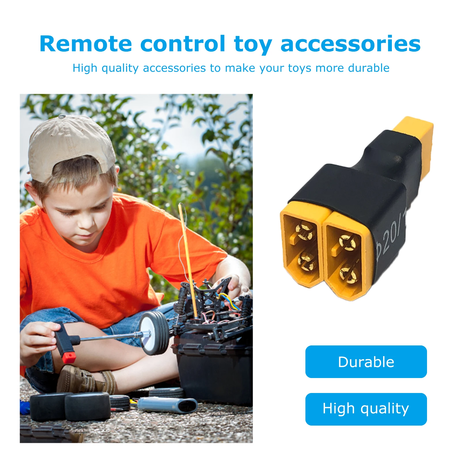 ขั้วต่อปลั๊กพลาสติก อุปกรณ์ DIY แบบ XT60 ตัวเมีย เป็น XT60 ตัวผู้ อะไหล่ RC ตัวแปลงขั้วต่อ สำหรับเปลี่ยนแบตเตอรี่ลิเธียม ESC