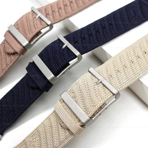 Imagen 2 del producto En Mer Bleu Nuit Band para Apple Watch 10 46mm 42mm Correa pulsera de nailon para Iwatch 9 8 7 6 Ultra 49mm 44/45/38mm Correa de reloj