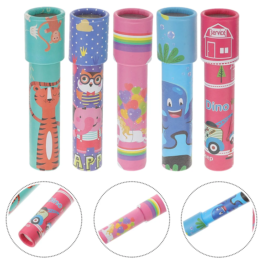 5 Pcs Aldult Kaleidoscope Toddler Kid Stickers for Kids Paper Toy Telescope Creative Plaything