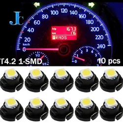 10/4X luces Led para instrumentos de coche T3 T4.2 T4.7 T4 LED superbrillantes medidor de Panel automático lámparas de tablero Speedo bombillas de grupo de tablero 12V