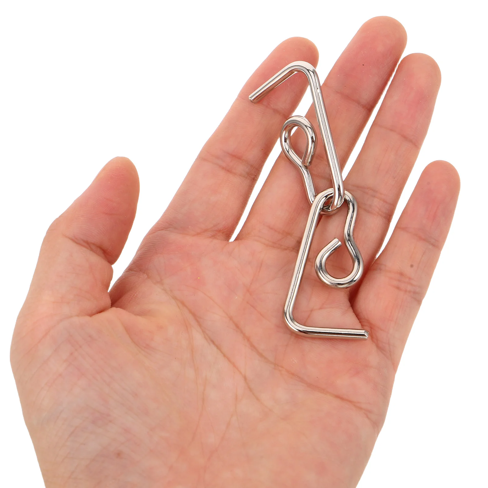 

32pcs Nine Linked Rings Puzzle Set Alloy Metal Brain Teaser Disentanglement Game Logic Challenge For Adults Kids