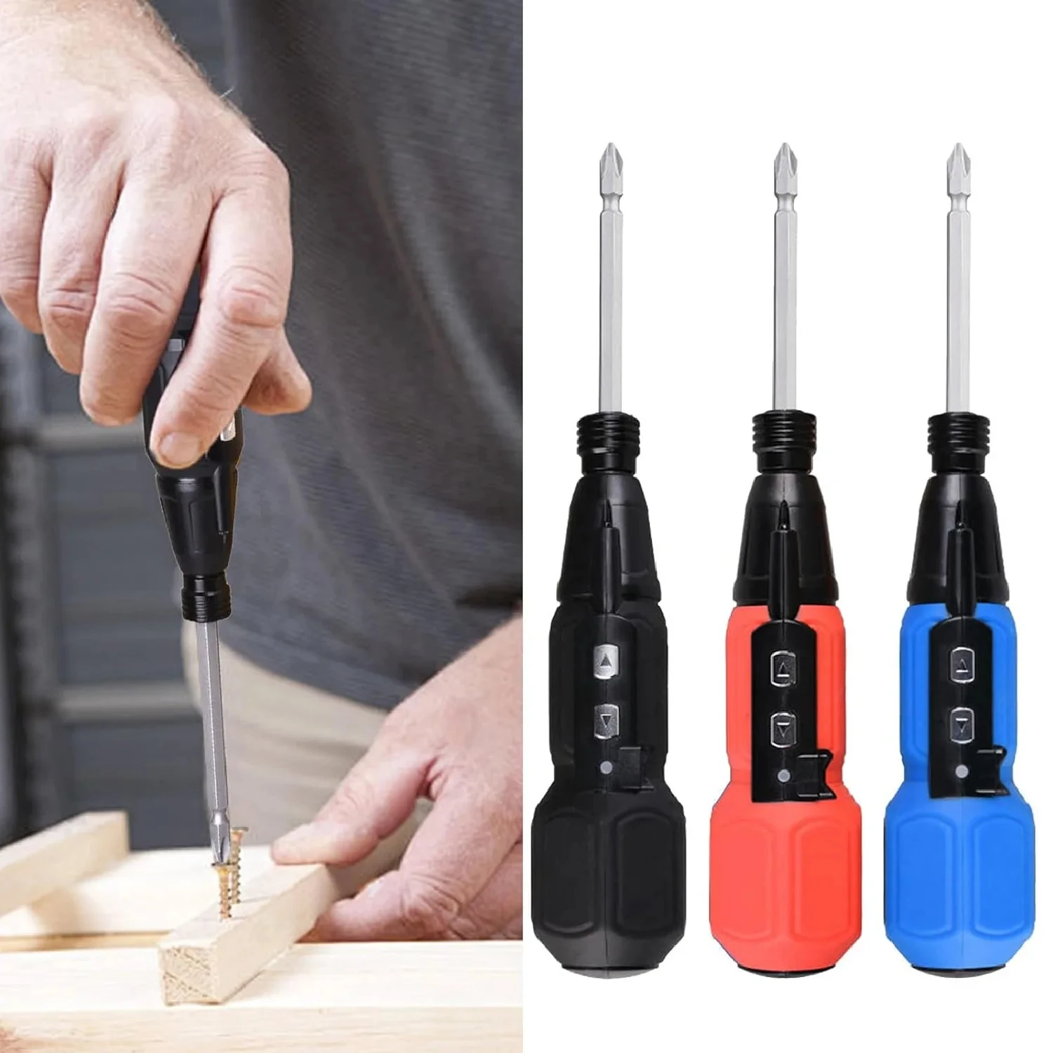 Electric Screwdriver Rechargeable Cordless Screwdriver Quick Electric Tool Home Small Electric Kit Repair Tool Electrician Repai