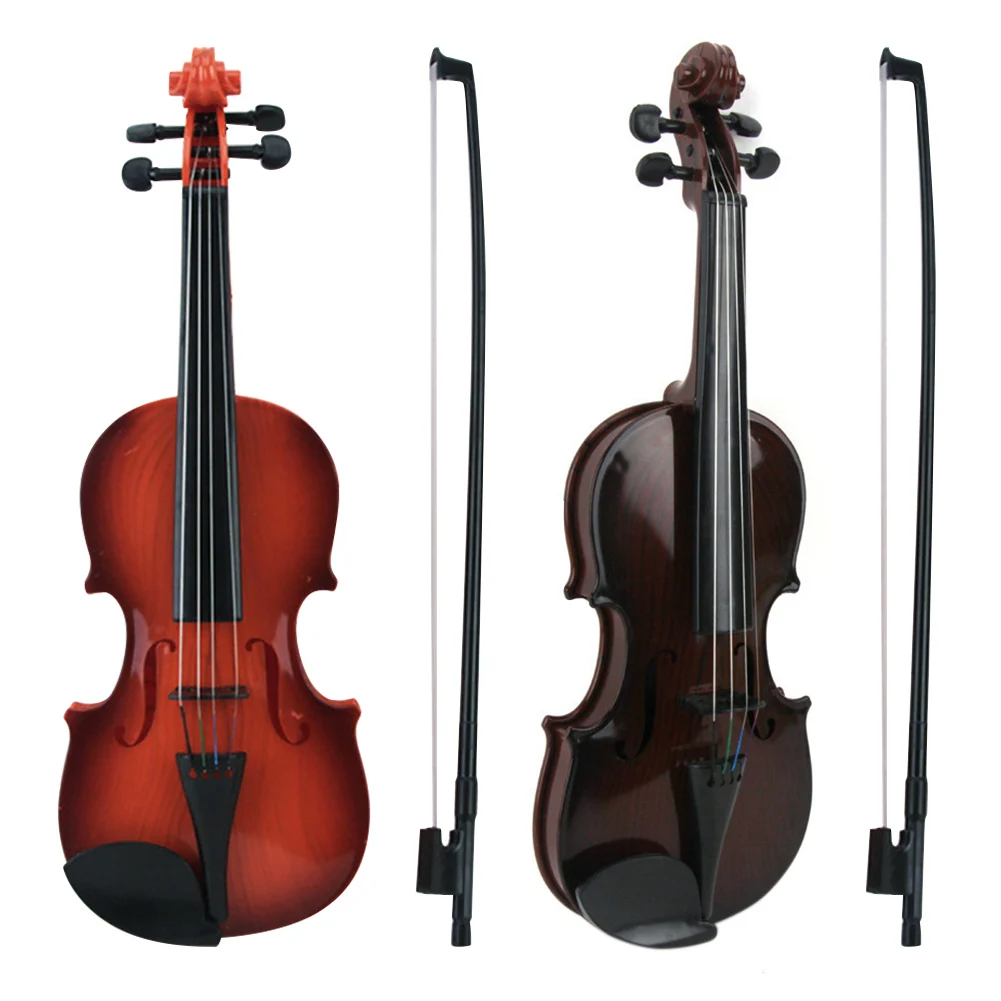 Acoustic Violin Toy Adjustable String Simulation Musical Instrument Educational Toy Kids Children Violin for Beginners Gifts