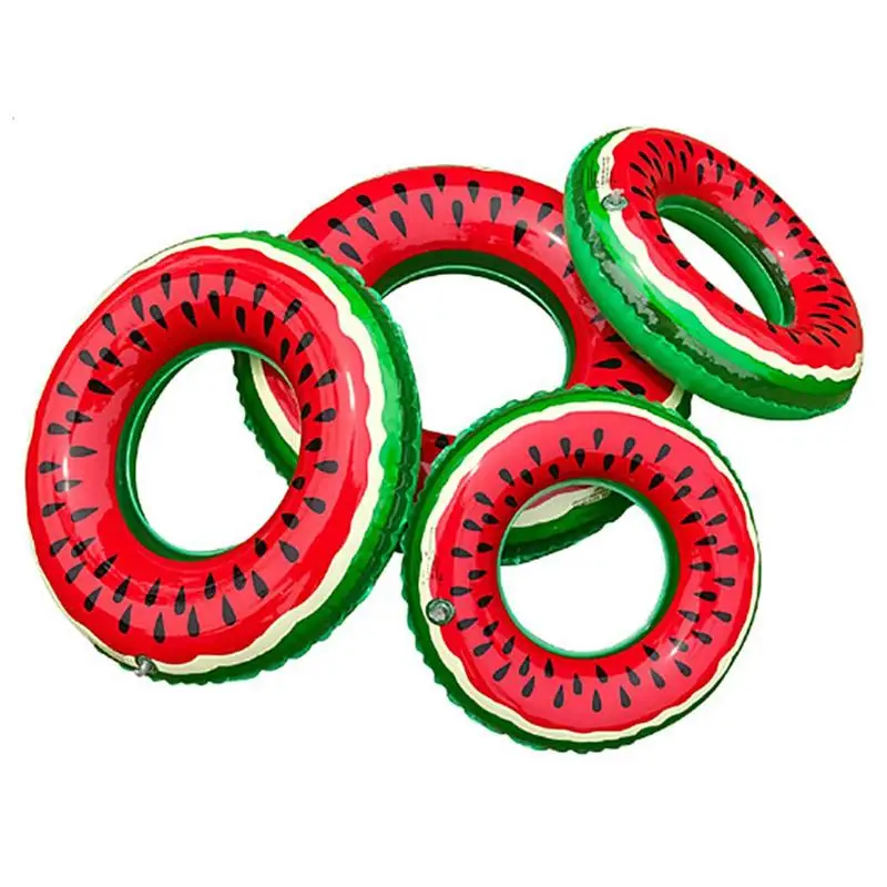 Watermelon Pattern Swimming Circle Adult Kids Inflatable Mattress Pool Party Swimming Laps Summer Beach Float Kids Water Sports