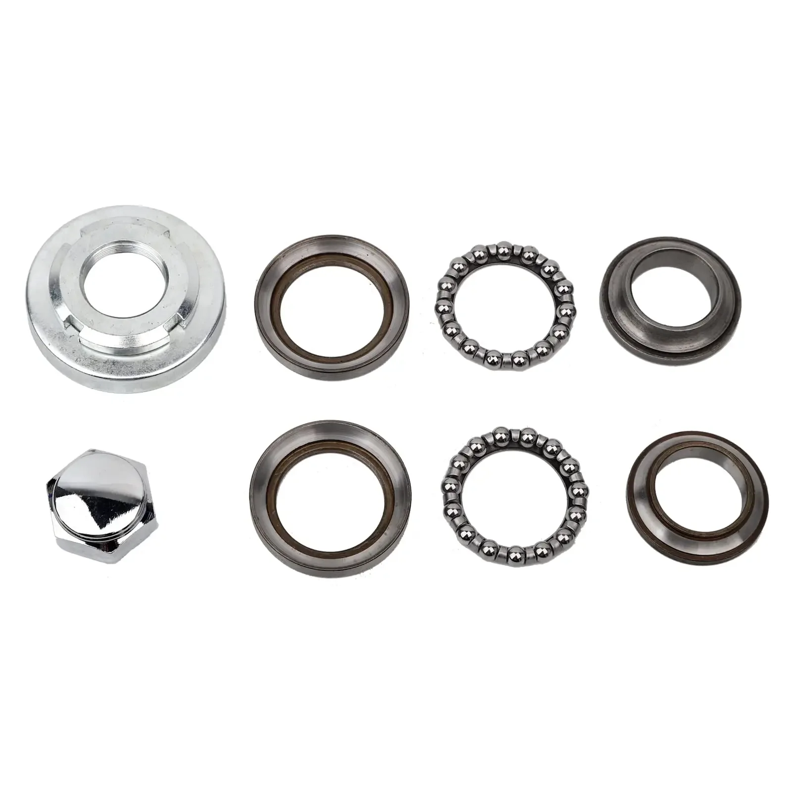 Steering Stem Bearing Kit 8 Piece Fit for M3 125cc Honda Monkey Z50 Z50R Steering Rod Taper Bearing Assembly