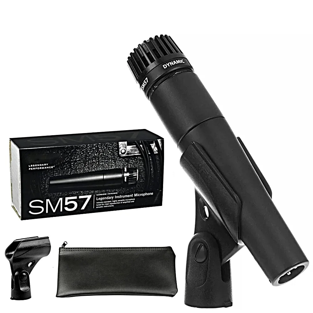 Metal SM57 Cardioid Dynamic Microphone For Stage Singing Professional Wired Microphone for Shure Karaoke BBOX Recording Vocal