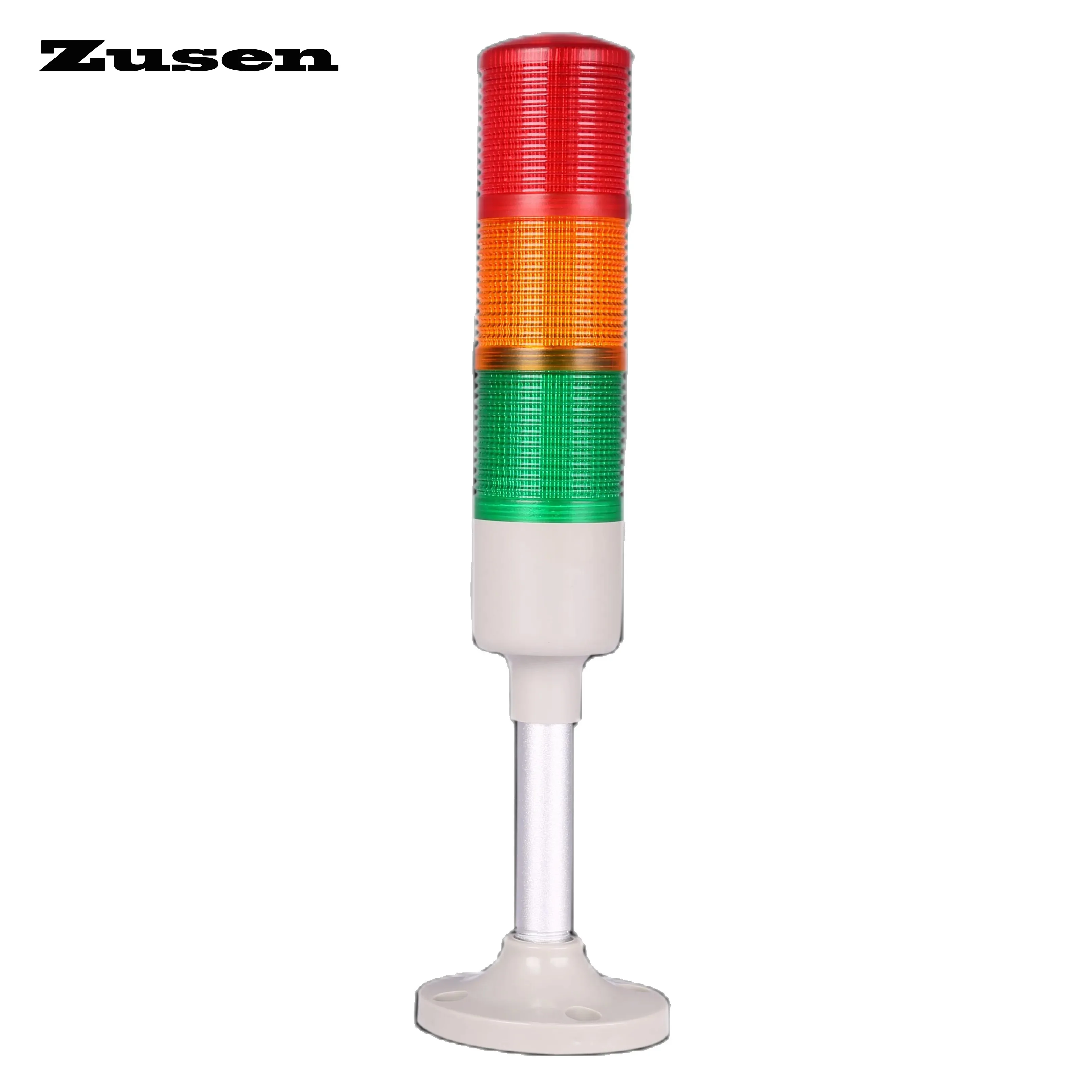 

Zusen 40mm TB42-3T/W-D(J) 12V 24V 110V 220V Three-layer Signal Tower Led Light with Buzzer Always Bright and Shiny