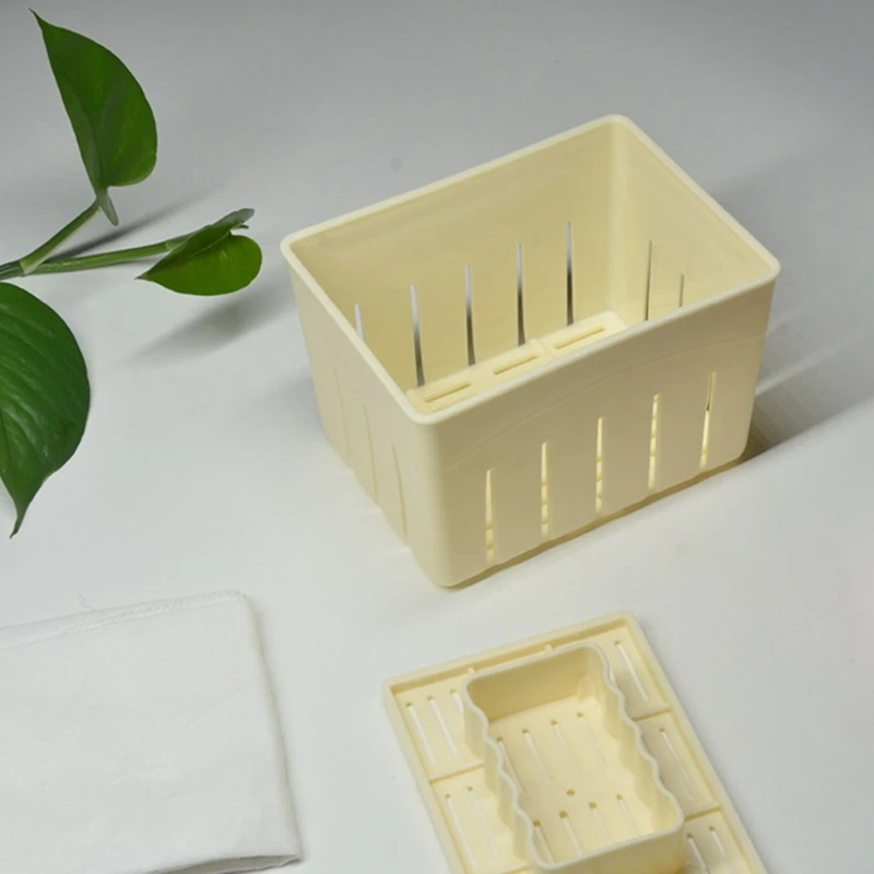 2PCS Tofu-Press Mould Food Grade PP DIY Homemade Tofu-Maker Pressing Mold Kit Kitchen Tool Tofu-Box Tofu-Press Mold Kit Durable