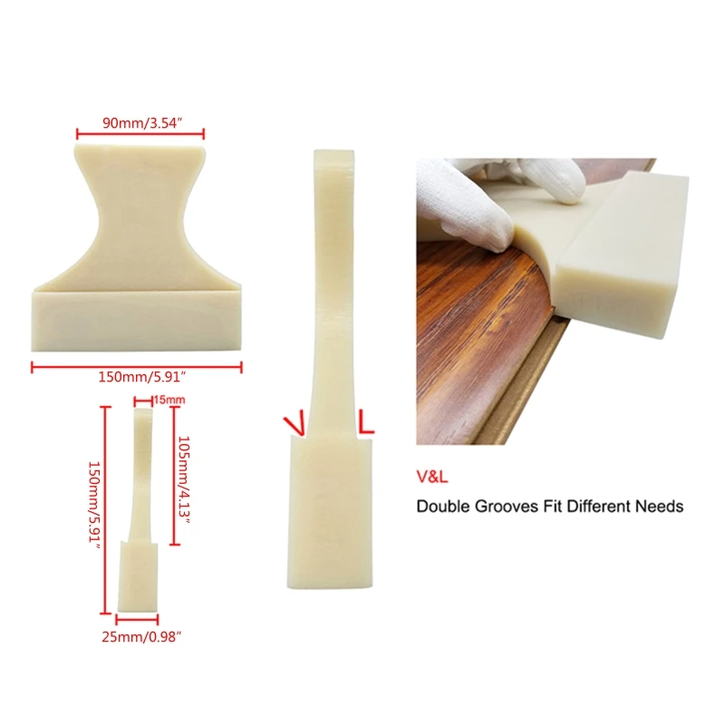 Upgrade Flooring Installation Wood Laminate Plank Tapping Block Made from Nylon/beech Sturdy & Impact-resistant F1CD