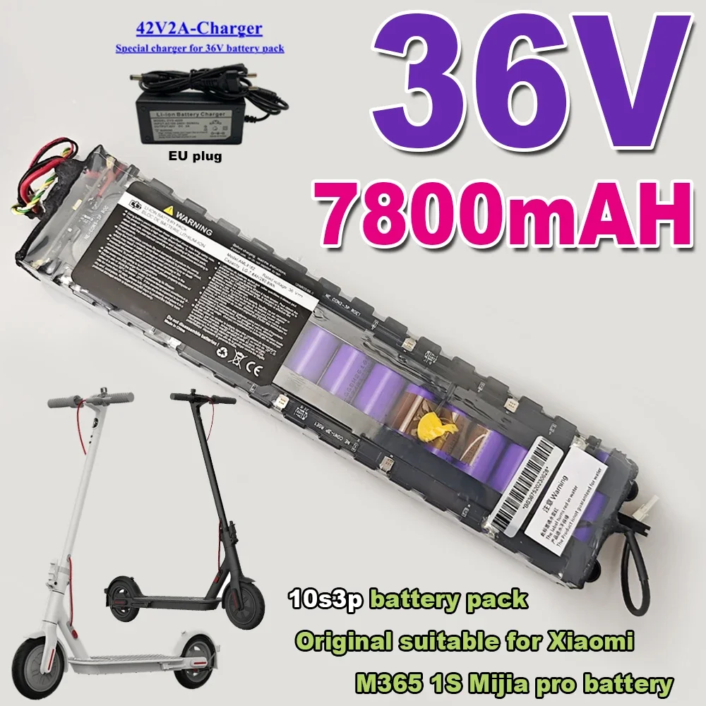 

Original 36V 7800mAh battery For xiaom M365/M356 Pro Special battery pack 36V Li-ion battery 7800mAh