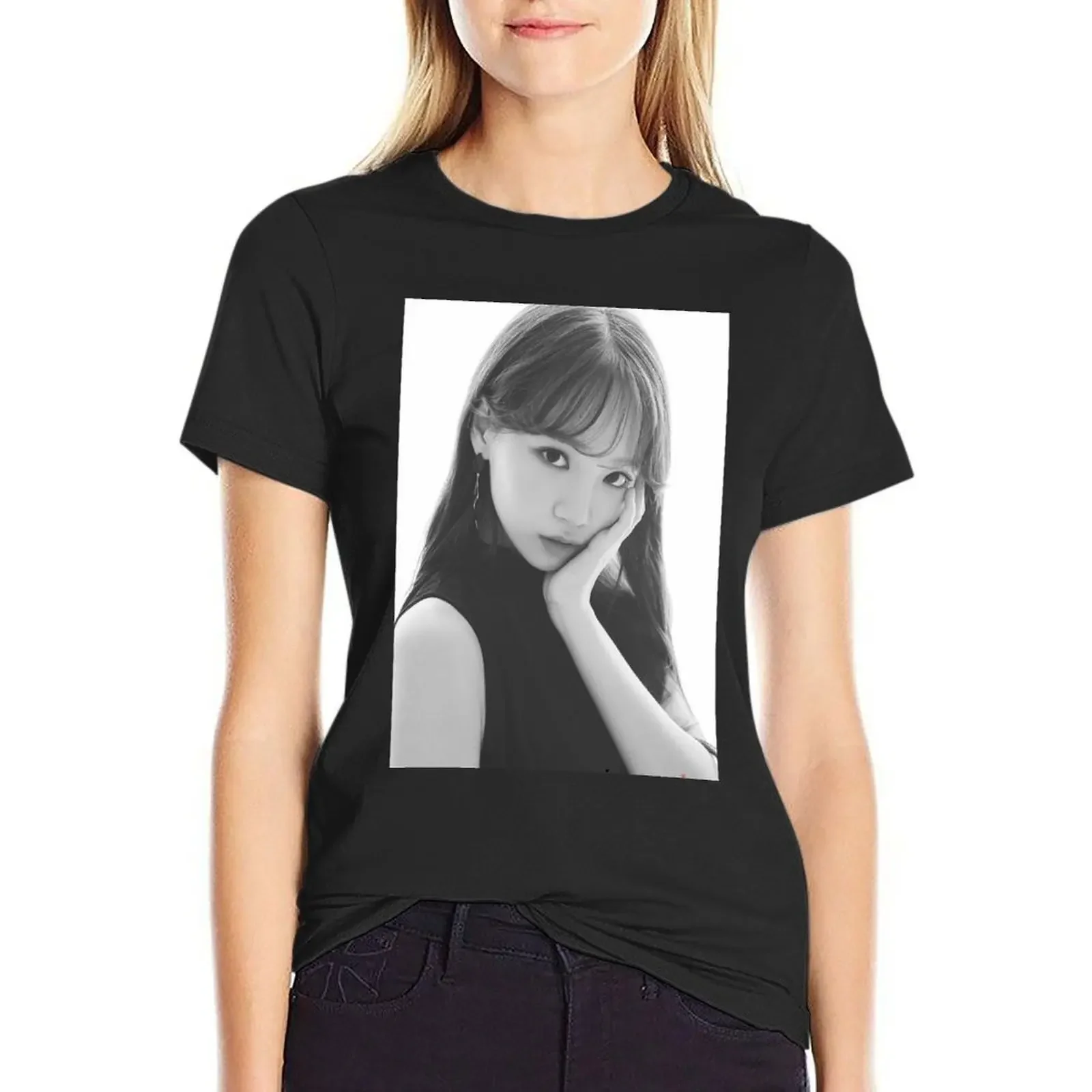 

IZ*ONE ONE DAY T-Shirt Female clothing animal prinfor summer tops customs Women's tops