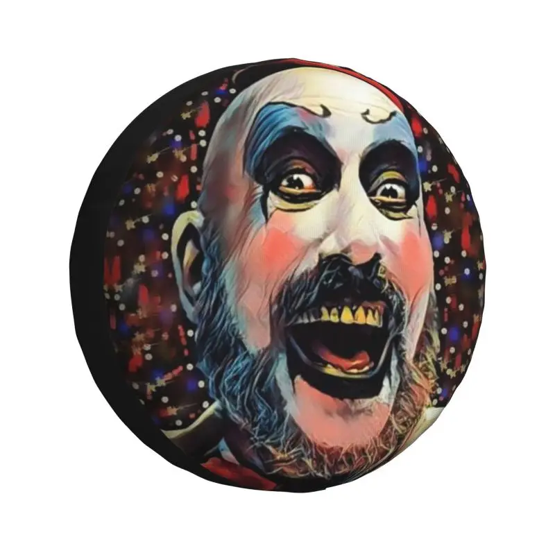 Custom Killer Clown Family Spare Wheel Tire Cover for Toyota Land Cruiser Prado Captain Spaulding RV SUV 4x4 Vehicle Accessories