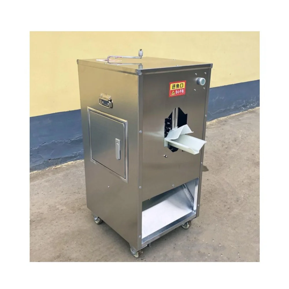 Descalcificador de pescado comercial, máquina automática de limpieza de filetes de pescado, cepilladora de acero inoxidable