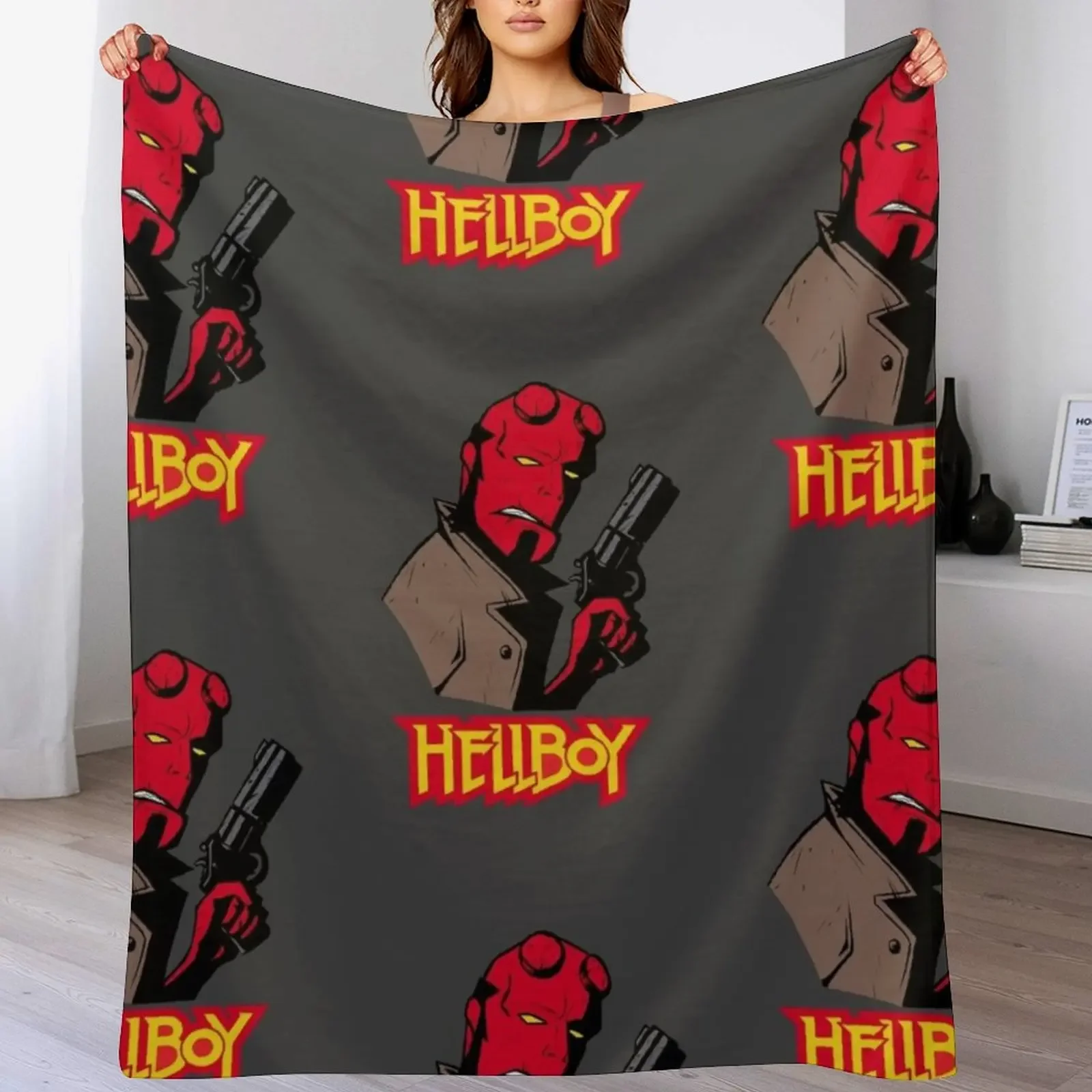 

Hellboy Throw Blanket Hair Bed Fashionable warm winter sofa bed Blankets