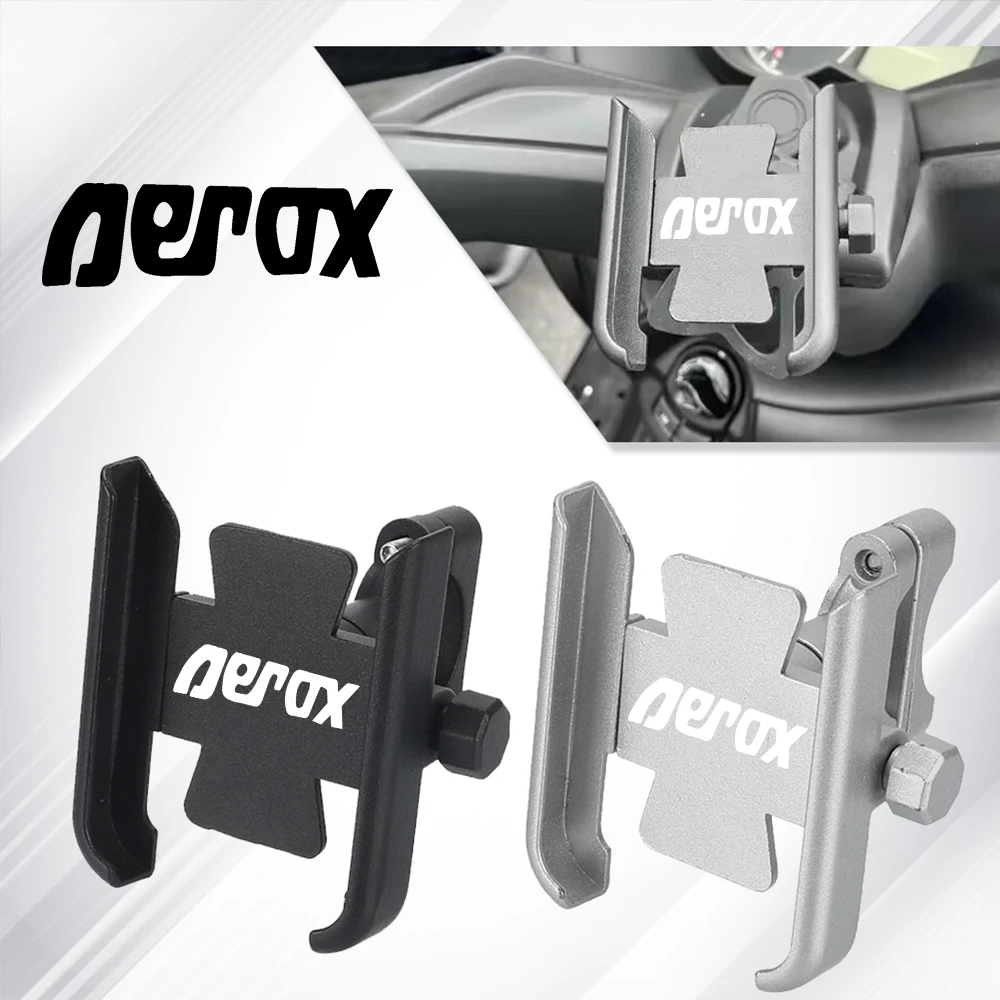 

For YAMAHA AEROX155 AEROX 155 2017-2024 2023 2022 2021 Motorcycle Accessories Handlebar Mobile Phone Holder GPS Stand Bracket