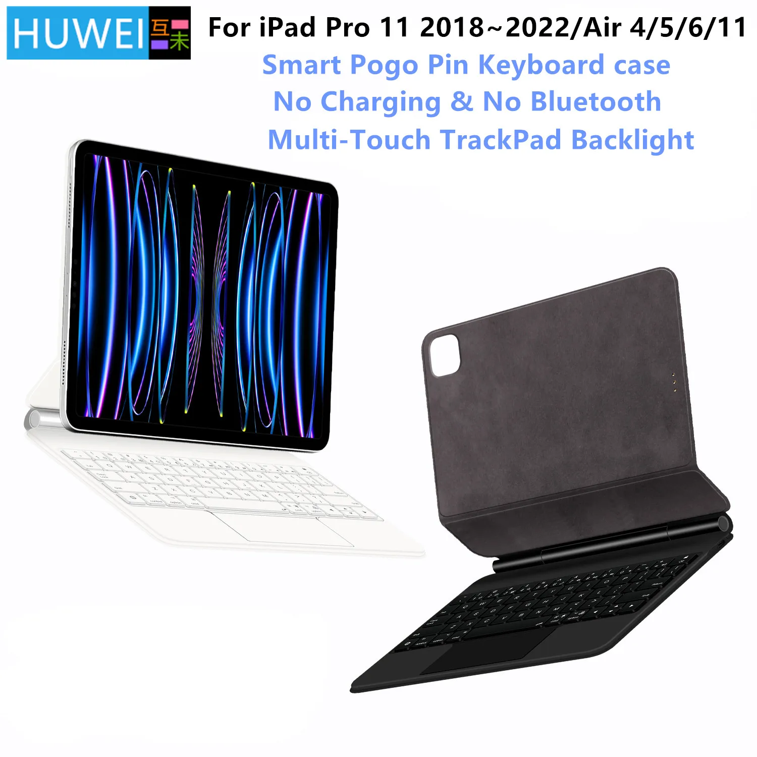 

Smart PIN Plug&Play Magic Keyboard for iPad Pro 11 1st 2nd 3rd 4th Generation Case for iPad Air 4 5 6 11 Smart Pogo Pin Keyboard