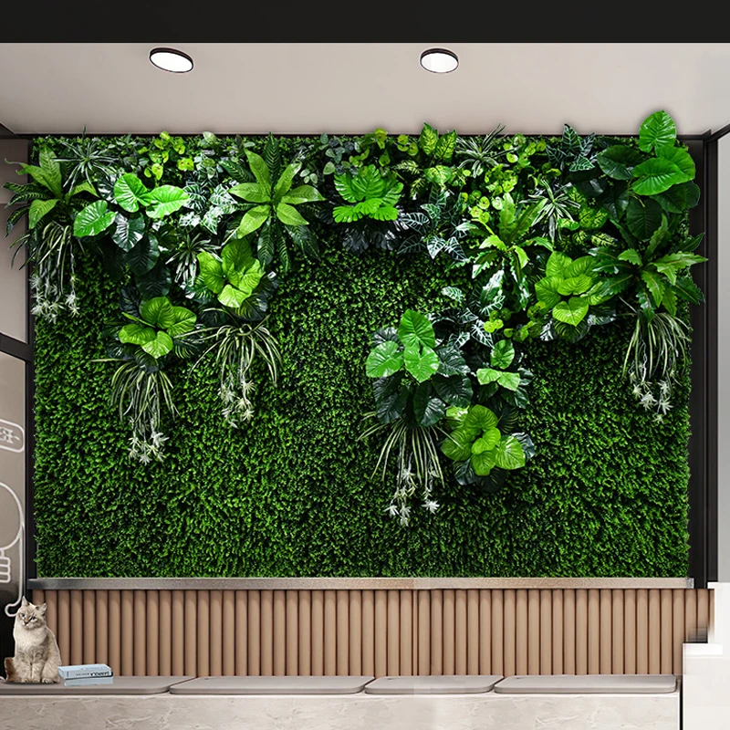 

Indoor Decoration Artificial Grass Panel Green Grass Wall for Garden Decoration