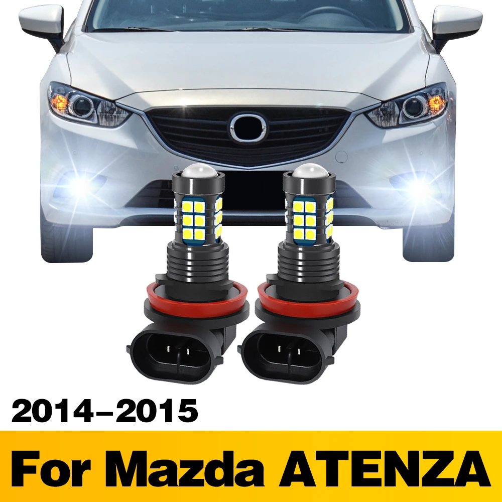 

2Pcs LED Lamp Car Front Fog Light Accessories For MAZDA ATENZA 2014 2015