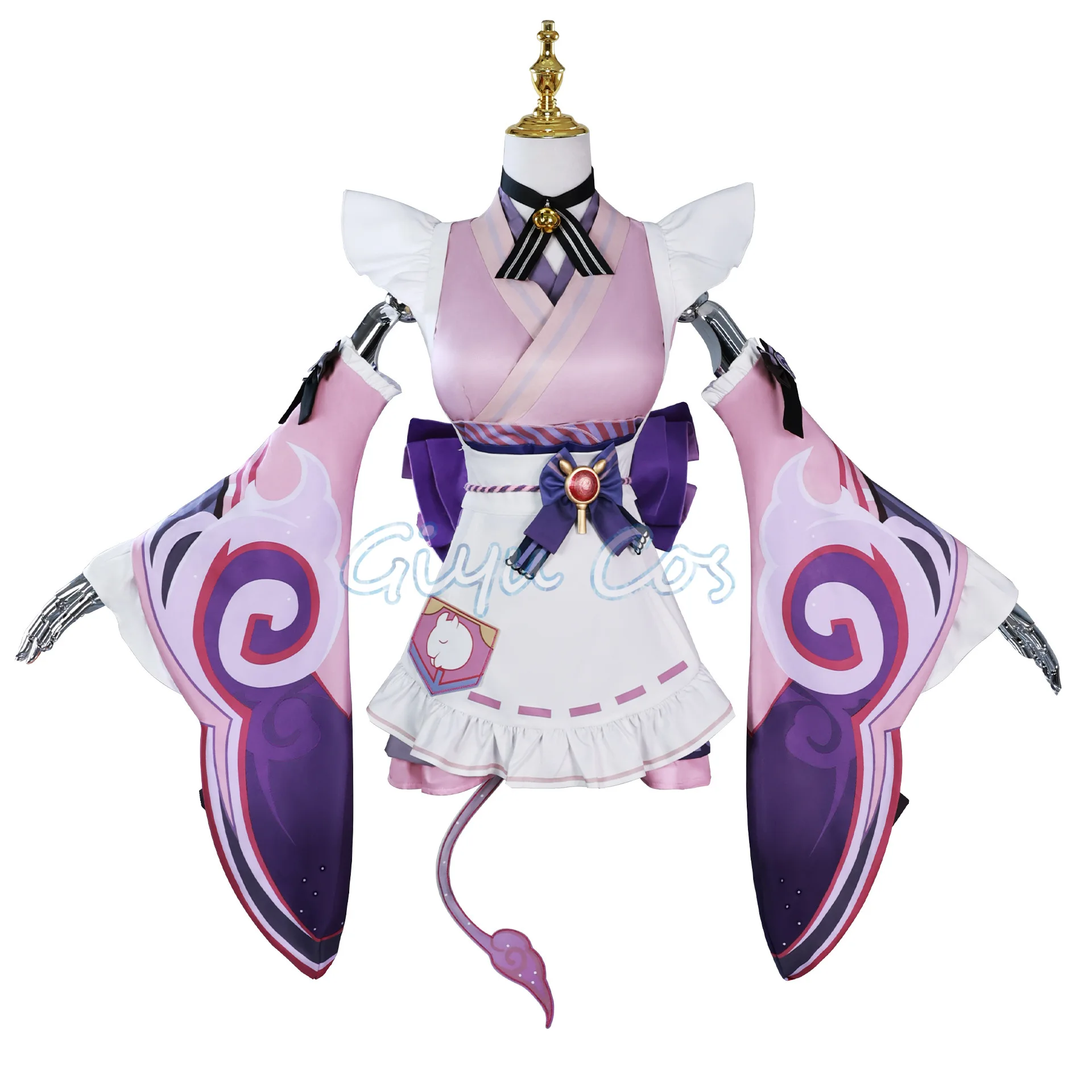 Genshin Impact Yumemizuki Mizuki Cosplay Costume Full Set Carnival Uniform Halloween Party Masquerade for Women Game - view 2