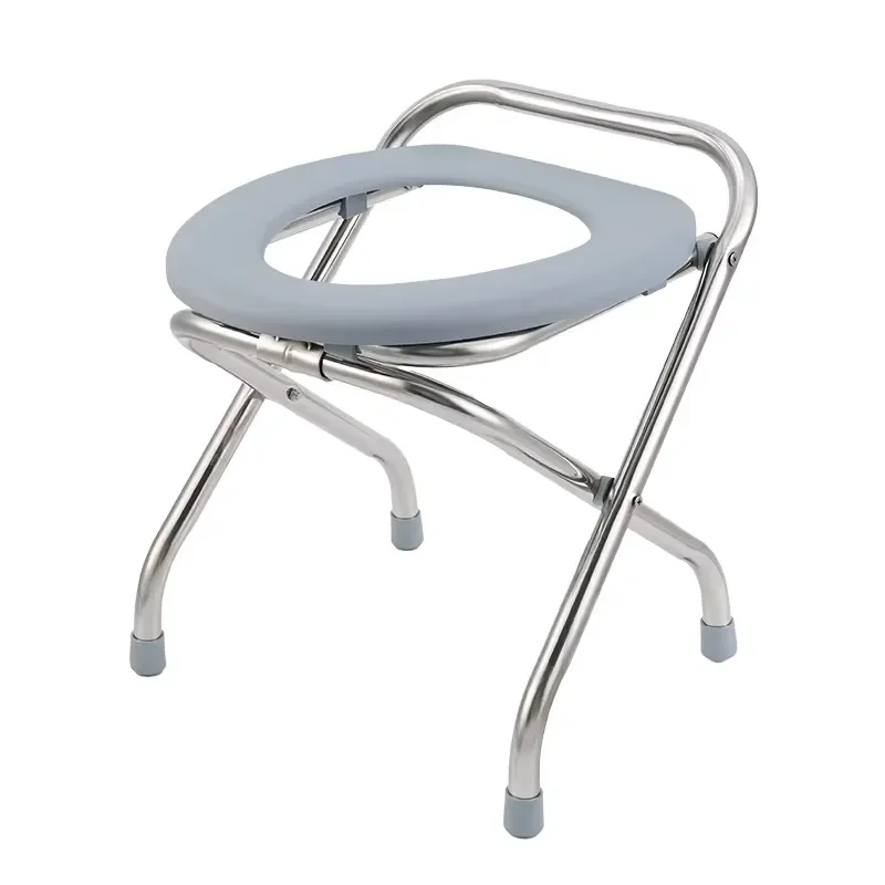 Elderly toilet toilet seat portable toilet stool sturdy foldable non-slip anti-rust bathroom accessories pregnant women