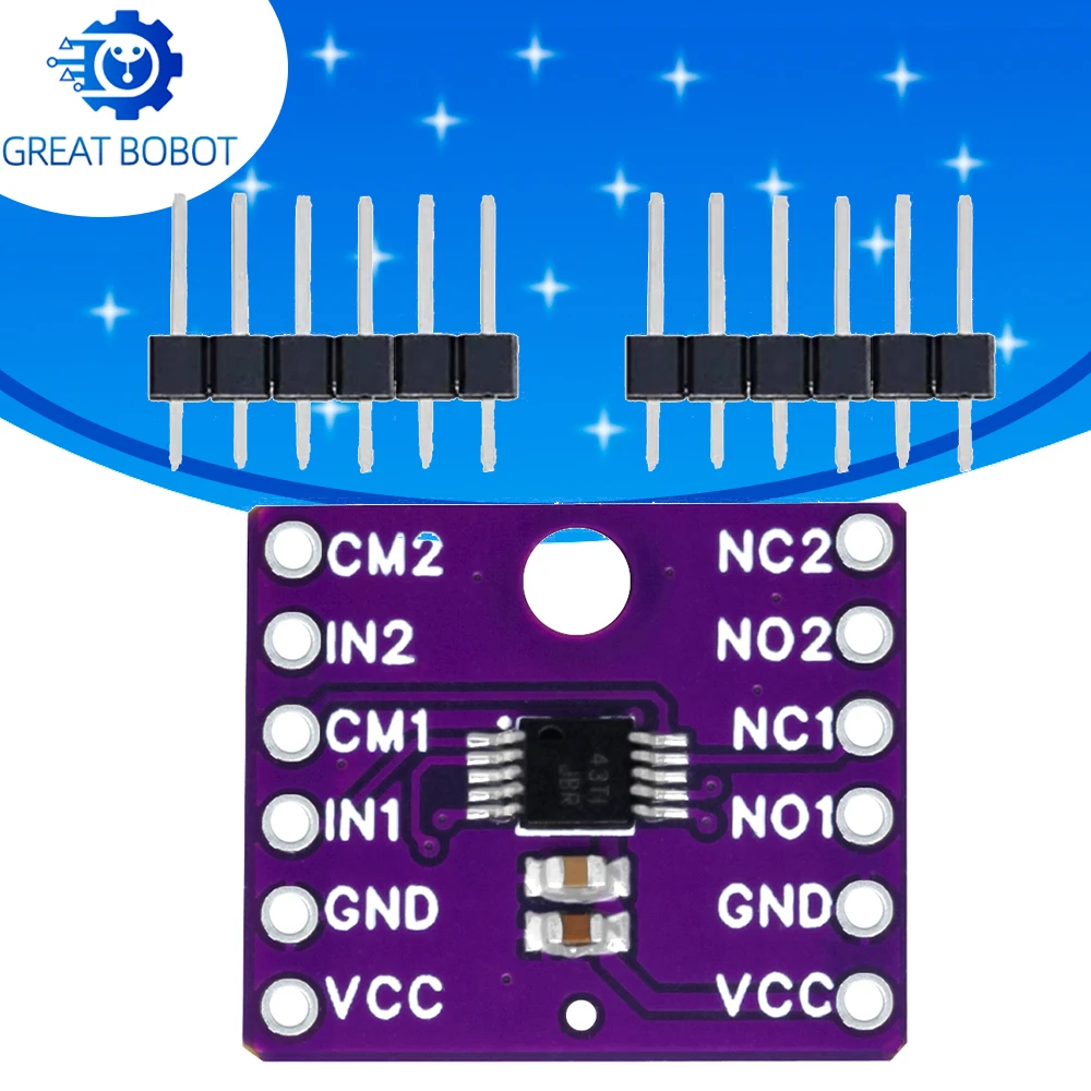 1~10PCS CJMCU-23157 Dual-Channel SPDT Analog Switch Module (10Ω On-Resistance) for Arduino Compatible