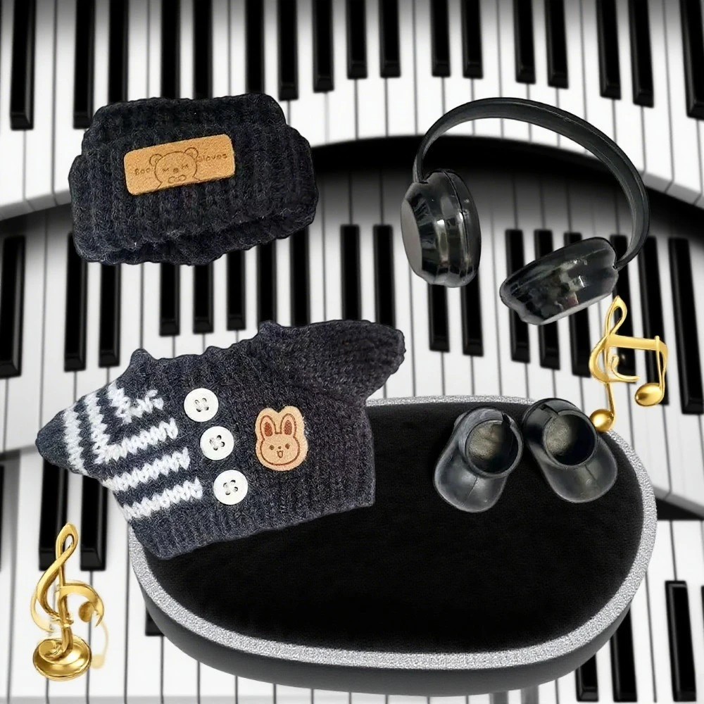 

17cm Cute Mini Plush Doll'S Clothes Outfit Accessories For Korea Kpop Exo Labubu Idol Dolls Sweater Clothing DIY Kids Girl Gift