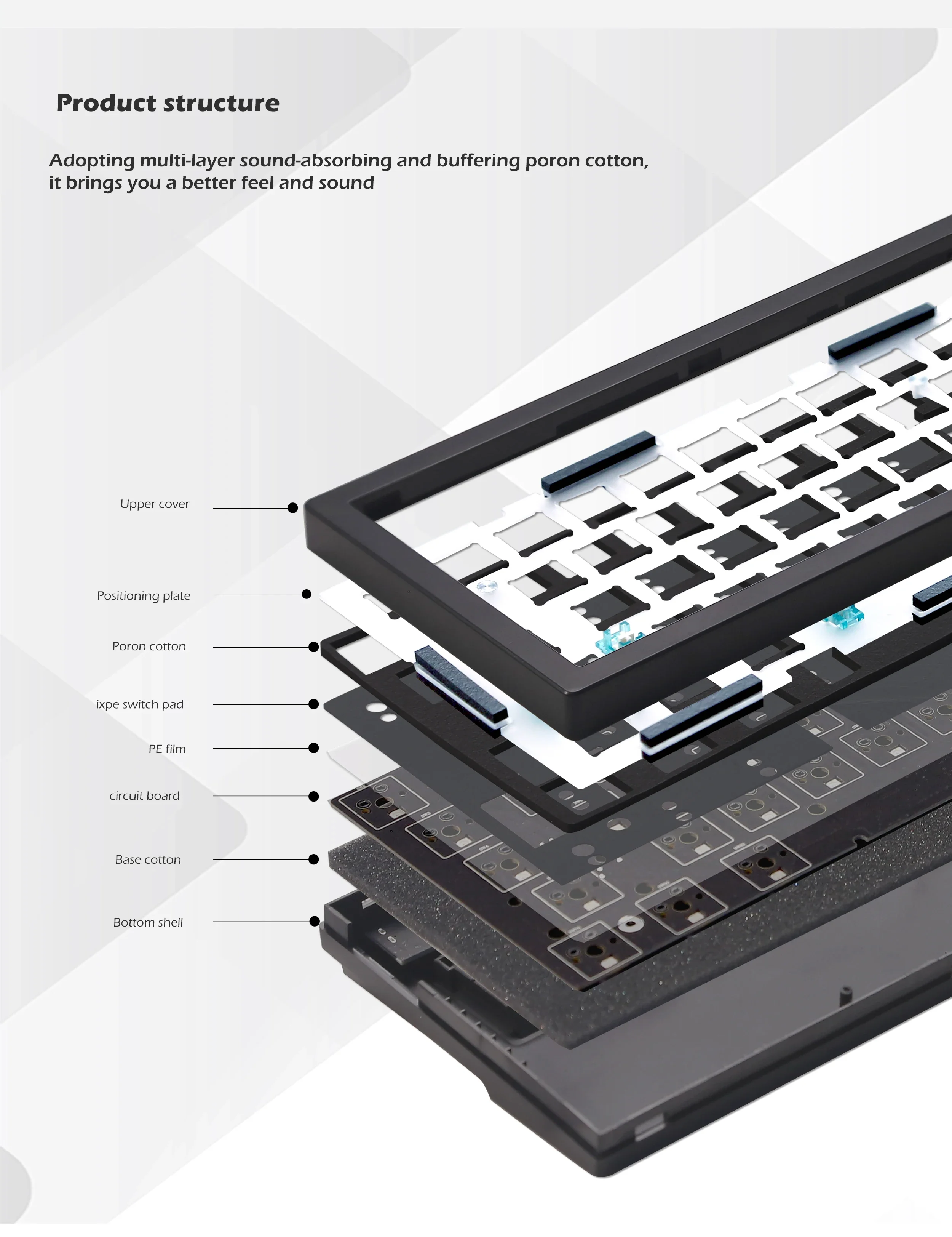 Imagem -04 - Gaming Kit de Teclado Mecânico Bluetooth sem Fio Tela de Exibição Junta Hotswap Gamers Rgb Suporte Via Hotswap Zuoya-gmk67-s