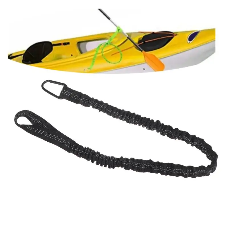 New 1Pcs Reflect Light Fixed Slurry Inflatable Boat Fishing Buckle Surfboard Traction Parts Kayak Paddle Anti Drop Elastic Rope
