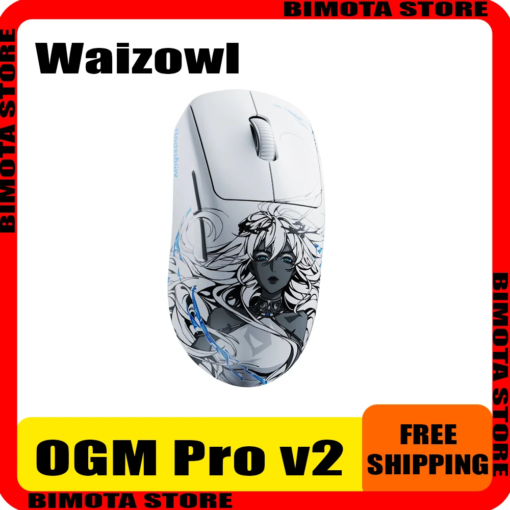 

New Waizowl OGM Pro V2 Poseidon Optical Micro Switch E-sports Game Mouse Wireless 3mode PixArt 3950 Ergonomic Lightweight Gifts