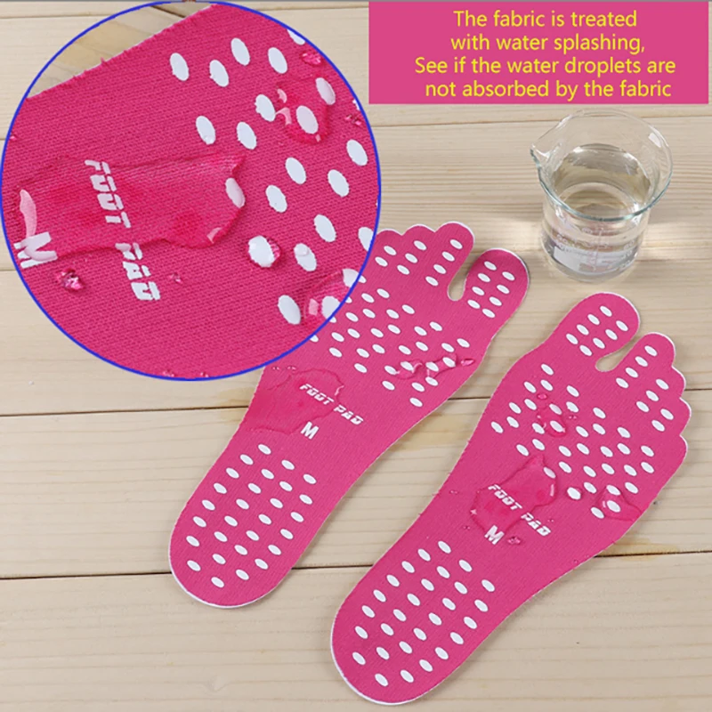 

Anti Slip Adhesive Insoles Non-slip Barefoot Stick Beach Shoes Footpads Sticker Silica Gel Invisible Shoe Pad Swim Pool