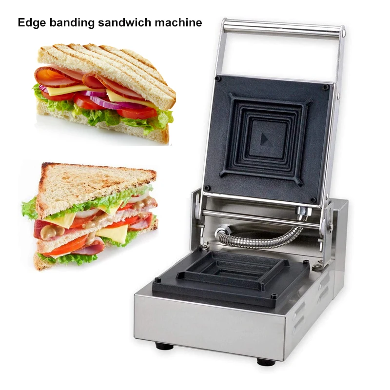 Flying Saucer Sandwich Toaster Commercial Edge Banding Electric Heat Double Sided Heater Bread-Baling Oven