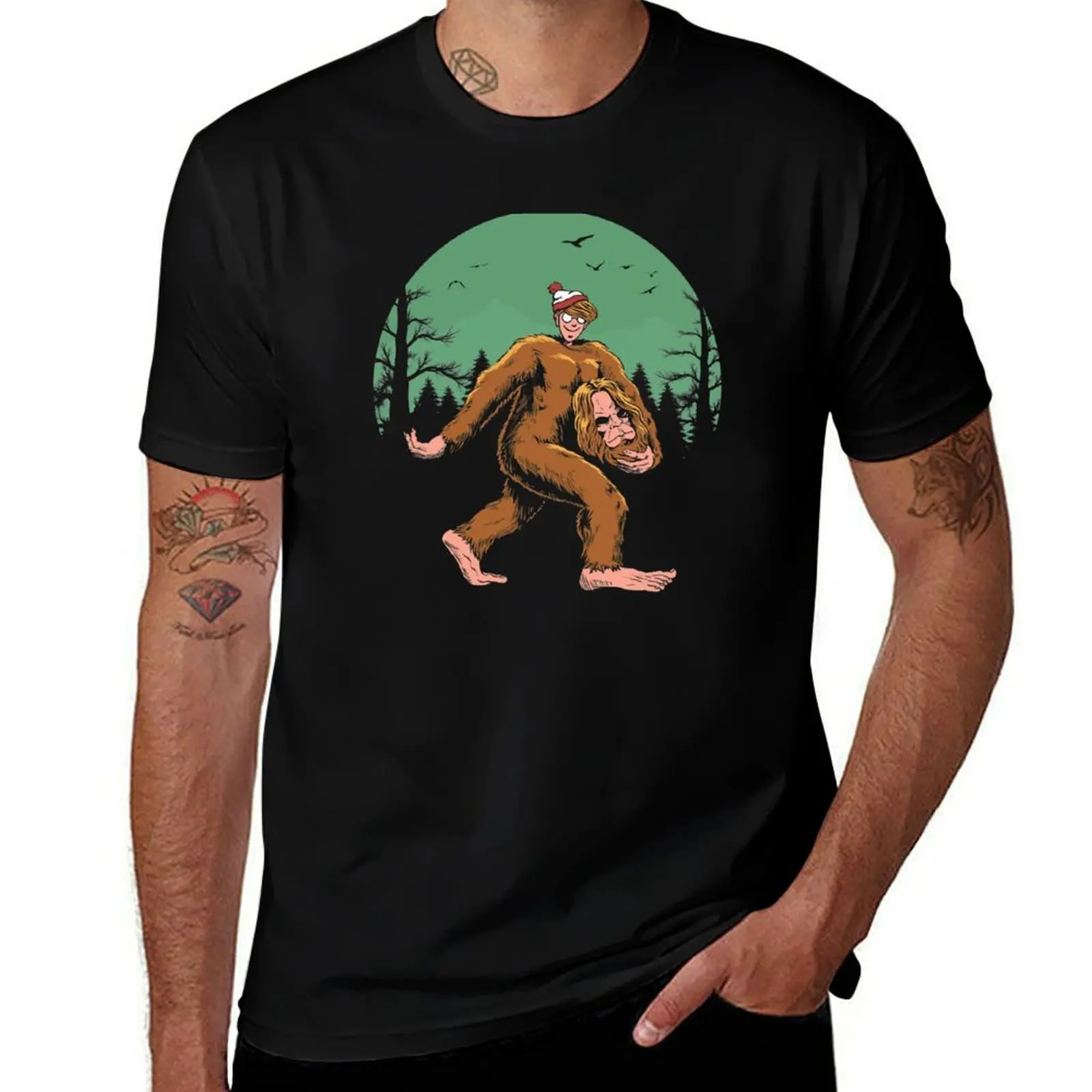 

Where is Bigfoot T-Shirt t shirts designer essential t shirt man t shirts high quality luxury brand T-Shirt