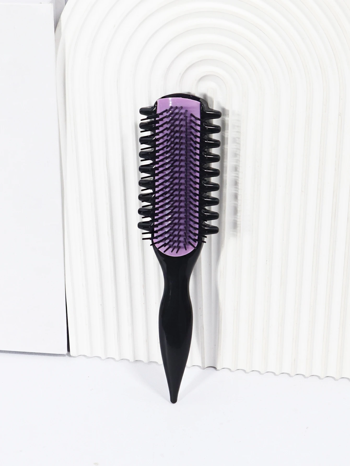 Multi tooth nine row nylon comb, curling comb, nylon bristles, anti-static and heat-resistant, special for real hair wigs