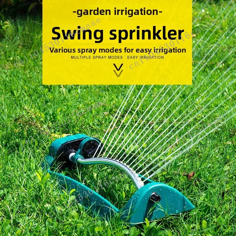 

15-Hole PE aluminum pipe automatic watering irrigation rocking nozzle roof cooling landscaping gardening