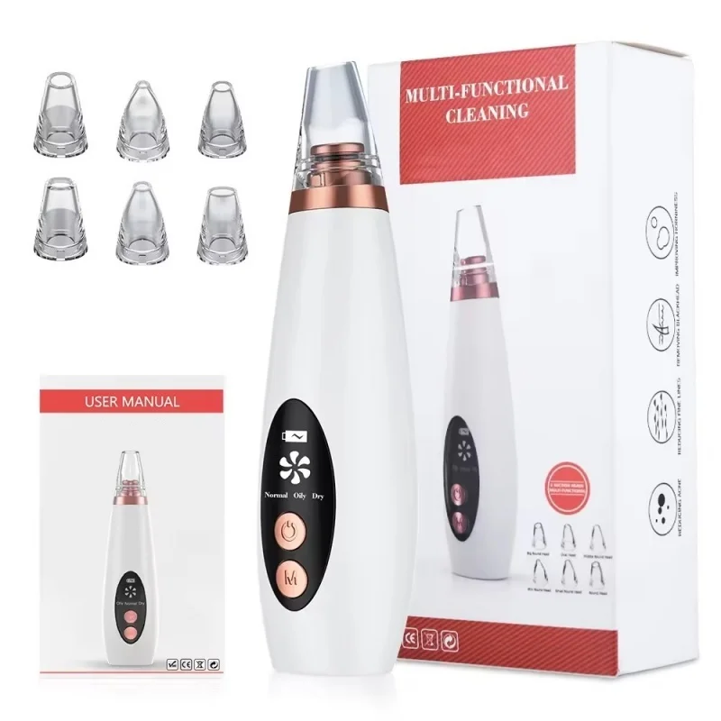 Aspirateur électrique pour les soins du visage, nettoyeur de pores, nettoyeur de points noirs et blancs, outil de beauté