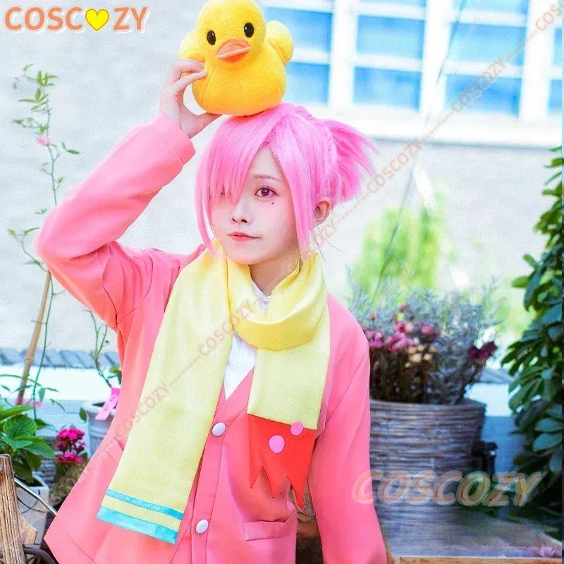 

Anime Jibaku Shounen Toilet Bound Mitsuba Sousuke Cosplay Costume Wig Hanakokun Tops Scarf Pants Uniform Halloween Comic Suits