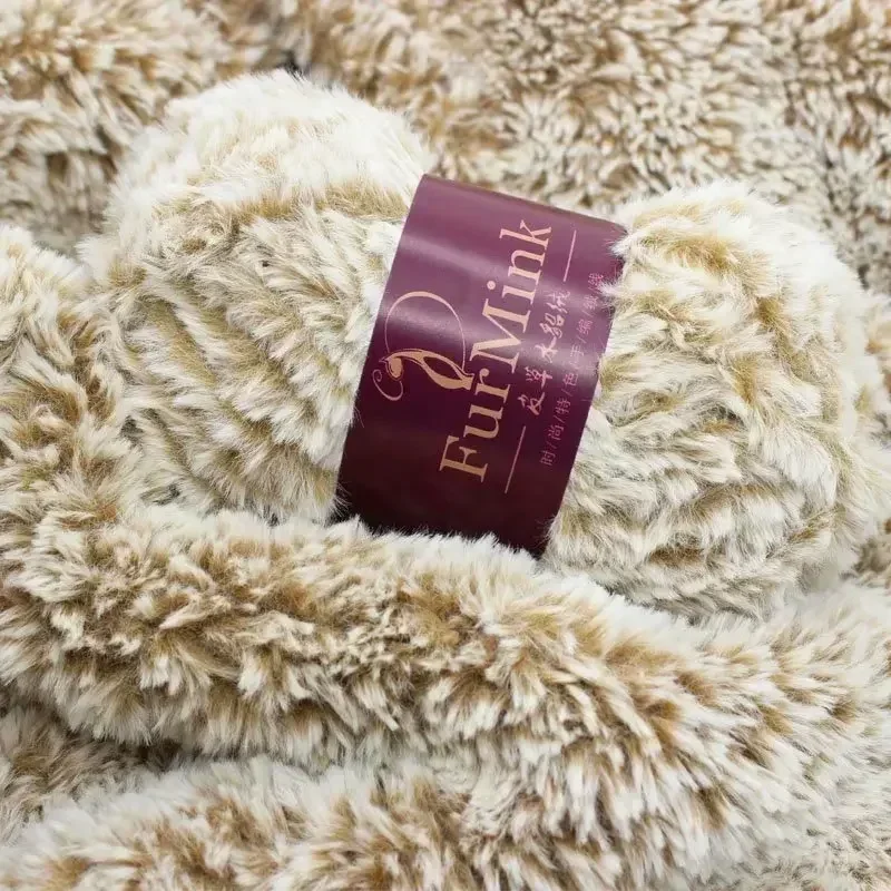 1 Pieces 100G Fur Mink Wool Suede Faux Mink Wool Hand-Knitted Needle Coarse Yarn Vest Shawl Coat Line yarn  cotton yarn