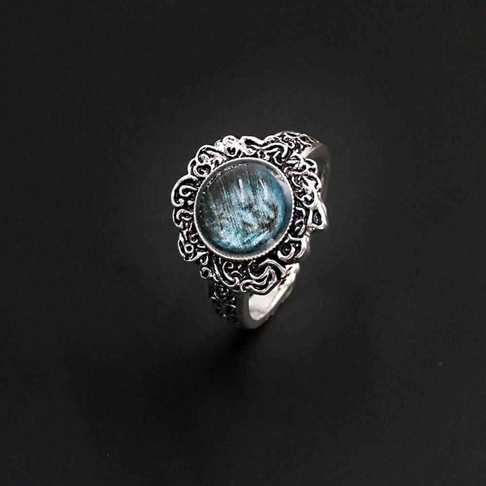 Game Dark Moon Ring Spectral Steed Whistle Ring Melina Summon Torrent Tool Adjustable Finger Rings for Women Men Jewelry