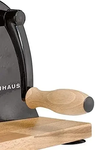 Kitchen suppliesZassenhaus Manual Bread Slicer, Classic Hand Crank Home Bread Slicer (Black) 11.75 Inch by 8 Inch