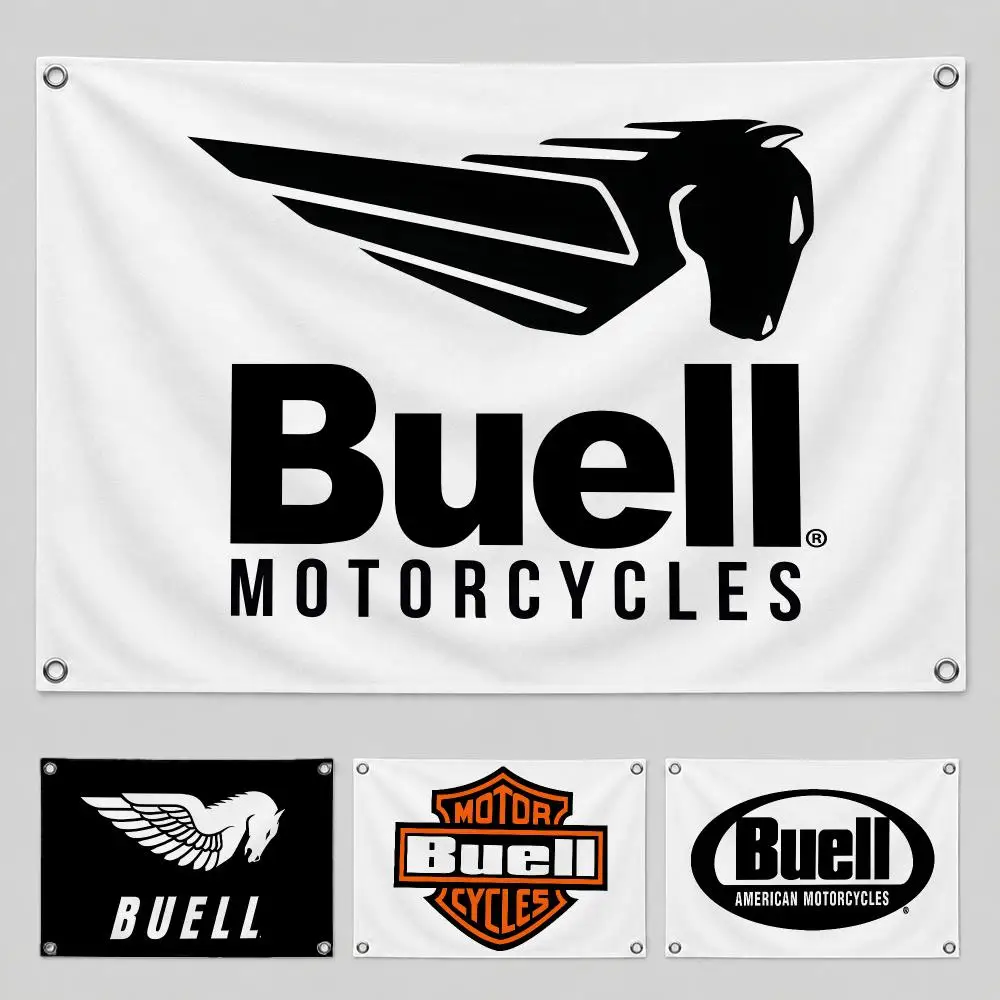 Brand Buell Flags Home Yard & Garden Decor Banner - Indoor Outdoor Wall Hanging Flag