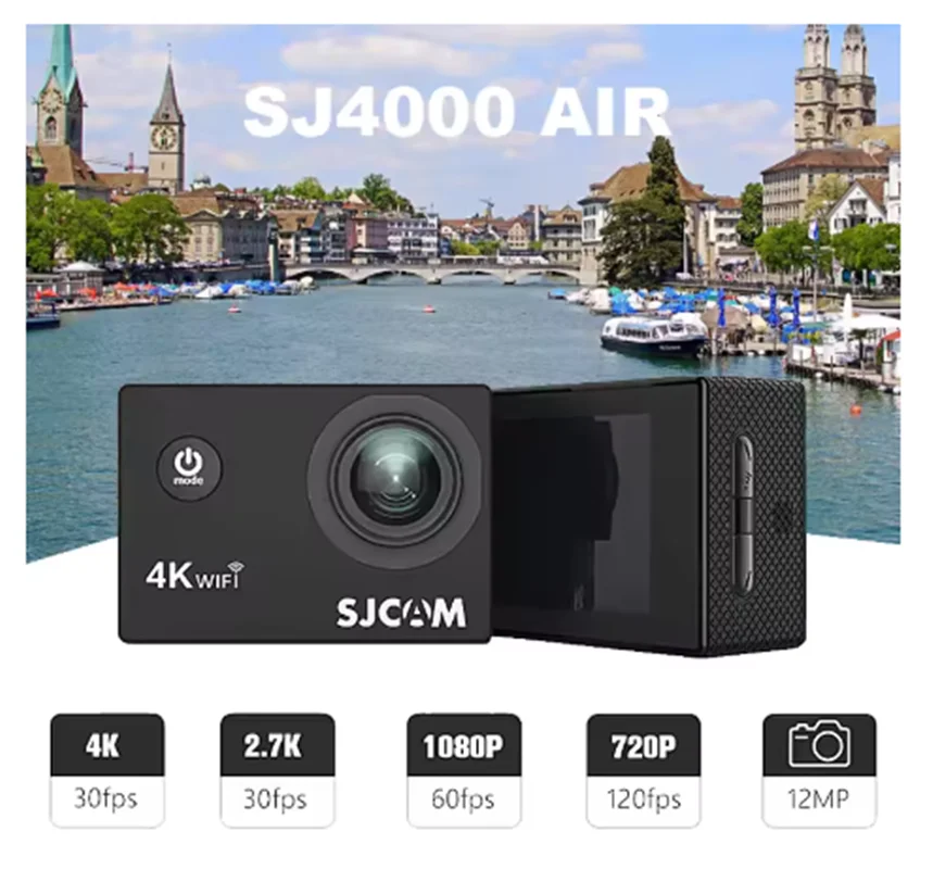 

SJCAM SJ4000 Air Action Camera with 4K Video 30M Waterproof 2.4G WiFi Sports Camera Action Cam Sports Camera bicycle motorcycles