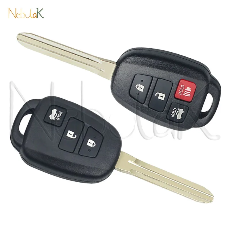 Remote Car Key Shell Case for Toyota Camry Prius Highlander Corolla Yaris Tacoma RAV4 Tundra TOY43 2/3/4 Buttons Housing Cover view 6
