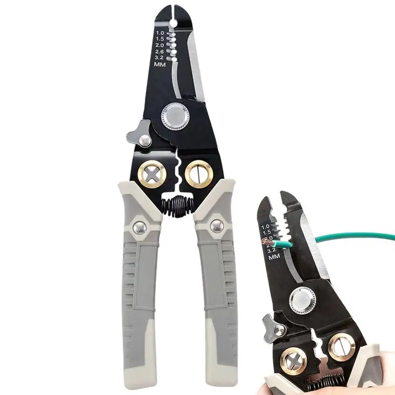 

Wire Stripper Tool Professional Wire Cutting Cable Stripping Pliers Electrician Crimper For Aluminum Wires Steel Wires