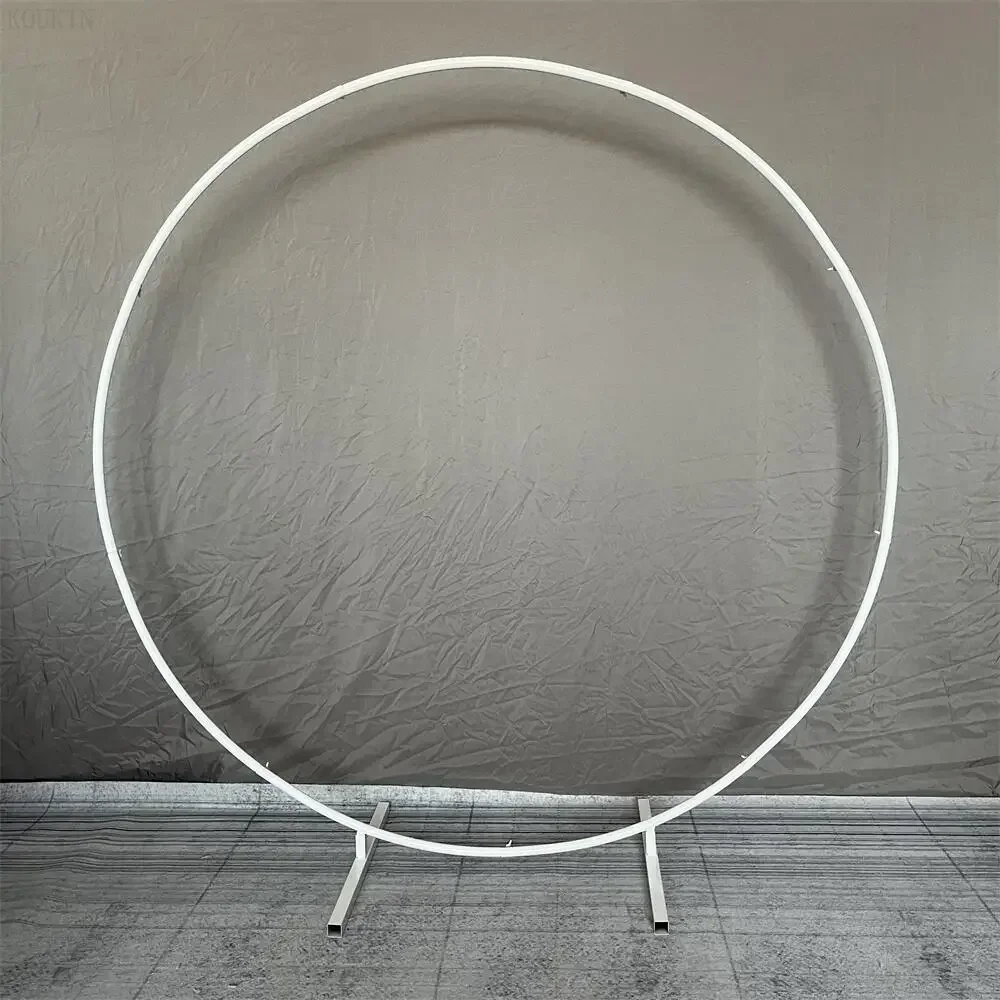 Metal Circle Wedding Arch Background Stand Wedding Decorative Props Party Birthday DIY Round Backdrop Shelf Balloon Support Kit